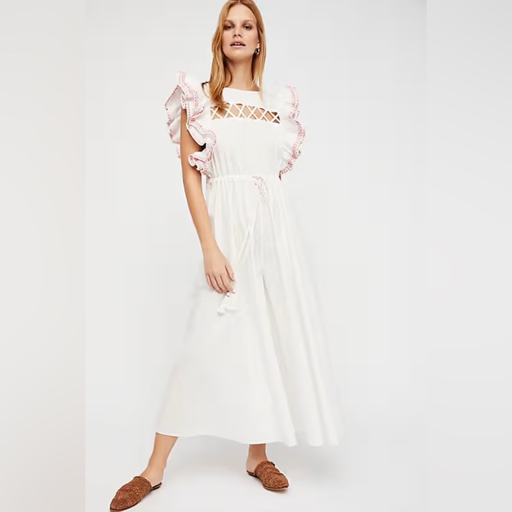 Free People Ruffle Jumpsuit NWTs